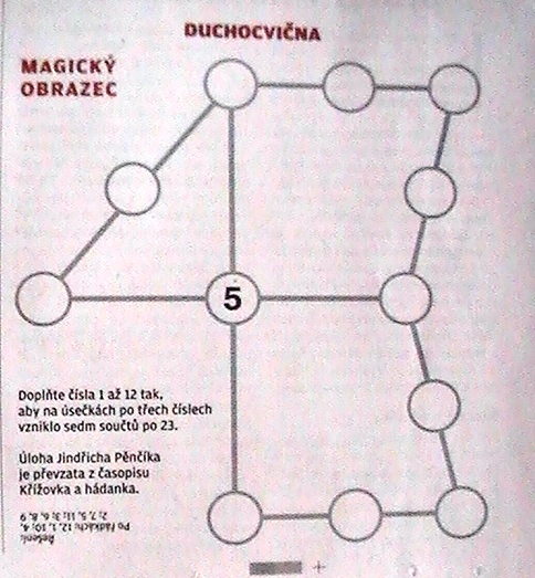 hlavolam ke stažení - uvedeno řešení