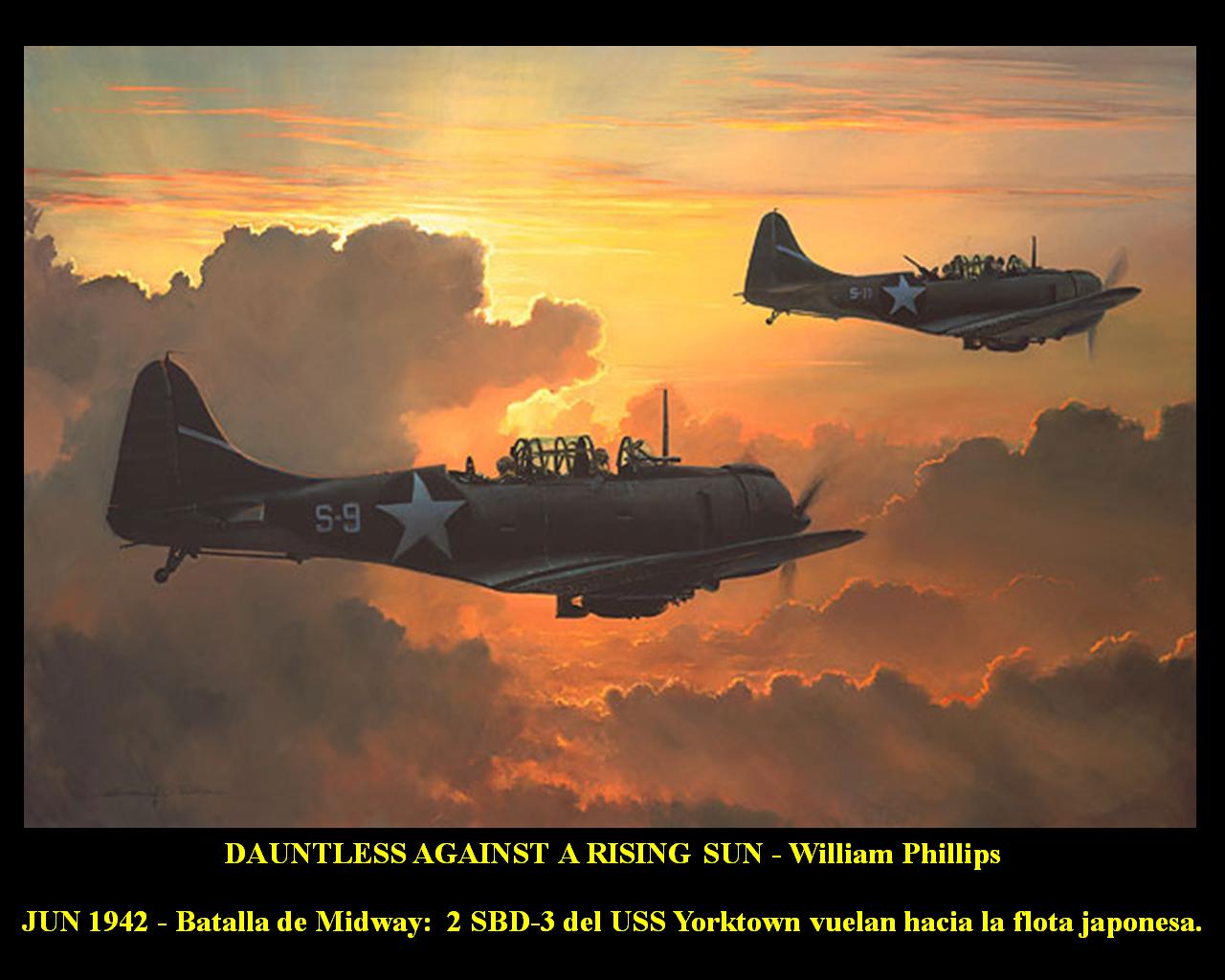 Dauntless over Midway